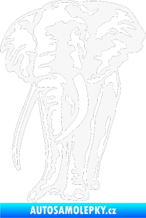 Samolepka Slon 025 levá bílá