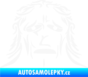 Samolepka Sněžný muž bílá