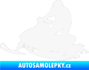 Samolepka Sněžný skútr 001 levá bílá