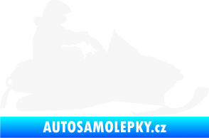 Samolepka Sněžný skútr 002 pravá bílá