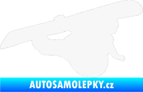 Samolepka Snowboard 007 pravá bílá