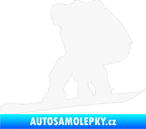 Samolepka Snowboard 010 levá bílá