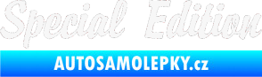 Samolepka Special edition 001 bílá