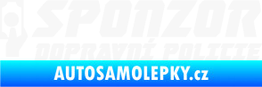Samolepka Sponzor dopravní policie 004 bílá