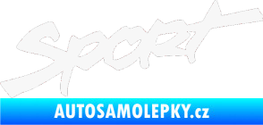 Samolepka Sport 001 bílá