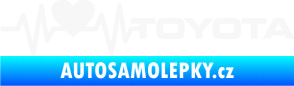 Samolepka Srdeční tep 023 pravá toyota bílá