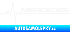 Samolepka Srdeční tep 035 pravá mercedes bílá