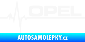 Samolepka Srdeční tep 036 pravá Opel bílá