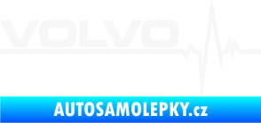Samolepka Srdeční tep 037 levá Volvo bílá