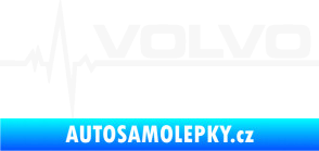 Samolepka Srdeční tep 037 pravá Volvo bílá