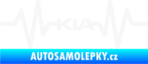 Samolepka Srdeční tep 049 Kia bílá