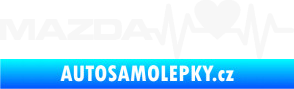 Samolepka Srdeční tep 058 levá Mazda bílá