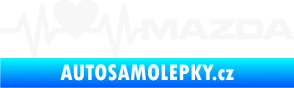 Samolepka Srdeční tep 058 pravá Mazda bílá