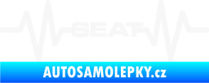 Samolepka Srdeční tep 061 Seat bílá