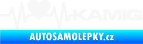 Samolepka Srdeční tep 066 pravá Kamiq bílá