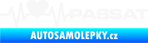 Samolepka Srdeční tep 077 pravá Volkswagen Passat bílá