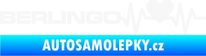 Samolepka Srdeční tep 092 levá Berlingo Citroen bílá