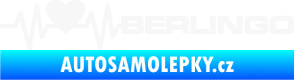 Samolepka Srdeční tep 092 pravá Berlingo Citroen bílá