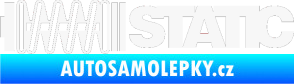 Samolepka Static 001 bílá