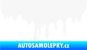 Samolepka Stékájící skvrna 001 pravá krevní cákanec bílá