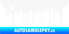 Samolepka Stékající skvrna 005 pravá bílá