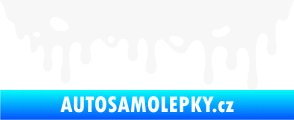 Samolepka Stékající skvrna 006 pravá bílá
