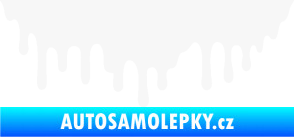 Samolepka Stékající skvrna 007 levá bílá