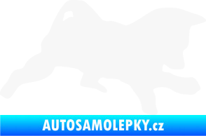 Samolepka Štěňátko 002 pravá německý ovčák bílá