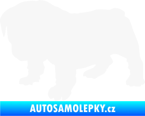 Samolepka Štěňátko 004 levá francouzský buldoček bílá