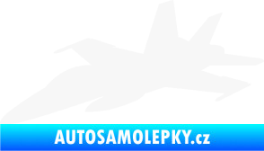 Samolepka Stíhací letoun 001 levá bílá