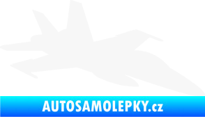 Samolepka Stíhací letoun 001 pravá bílá