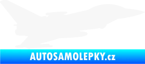 Samolepka Stíhací letoun 002 pravá bílá