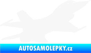 Samolepka Stíhací letoun 004 pravá bílá