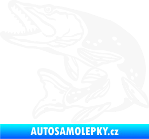 Samolepka Štika 002 levá bílá