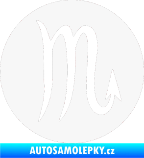 Samolepka Štír 001 - horoskop bílá