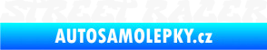 Samolepka Street racer nápis bílá