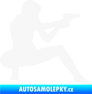 Samolepka Střelkyně 003 pravá bílá