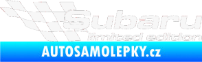 Samolepka Subaru limited edition levá bílá