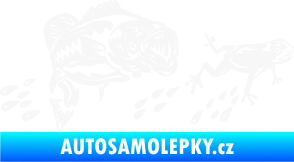 Samolepka Sumec 005 levá se žábou bílá