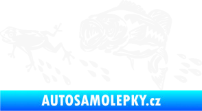 Samolepka Sumec 005 pravá se žábou bílá