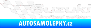 Samolepka Suzuki limited edition levá bílá