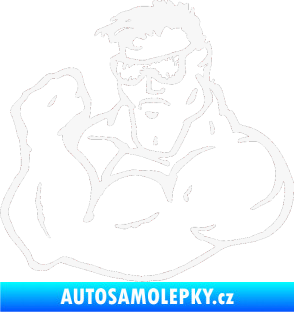 Samolepka Svalovec levá bílá