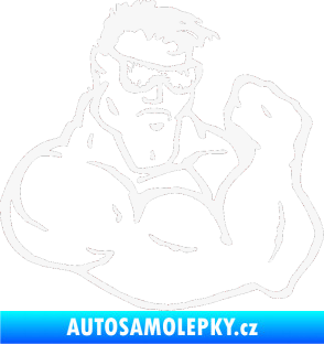 Samolepka Svalovec pravá bílá