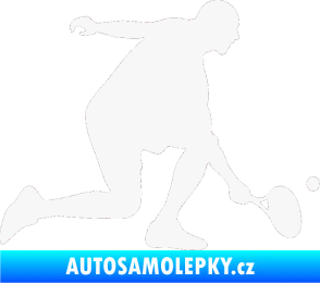 Samolepka Tenista 003 pravá bílá