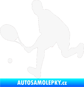 Samolepka Tenista 007 levá bílá