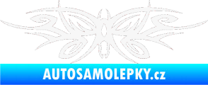 Samolepka Tetování 111 motýl bílá