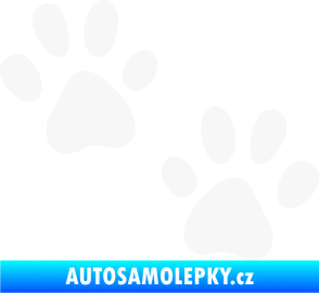 Samolepka Tlapky 011 bílá