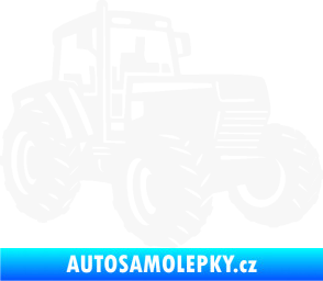 Samolepka Traktor 002 pravá Zetor bílá