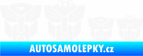 Samolepka Transformers 001 rodinka v autě bílá