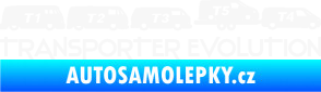 Samolepka Transporter evolution - pravá bílá